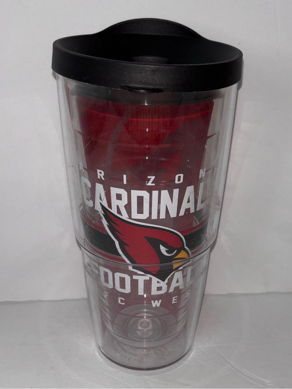 Arizona Cardinals Red Tervis Travel Tumbler with Black Lid